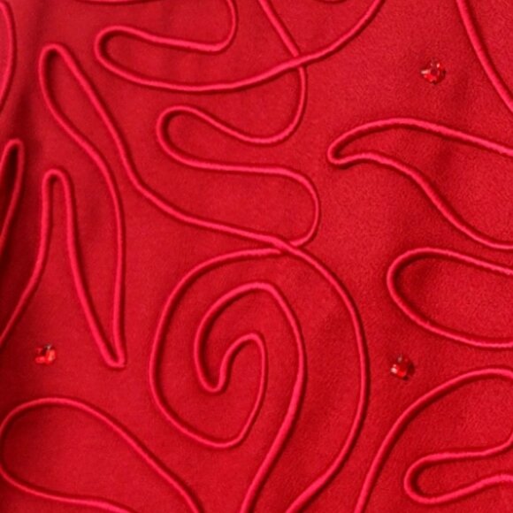 Vintage 90s After Dark Red Sleeveless Maxi Gown Formal Evening Dress - Picture 7 of 12